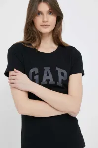 Bavlněné tričko GAP černá barva