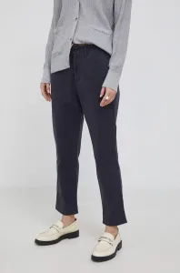 Kalhoty GAP dámské, šedá barva, jednoduché, medium waist