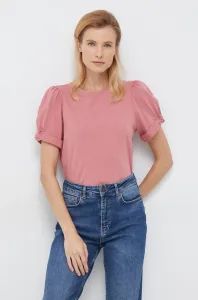 Bavlněné tričko GAP růžová barva #2859576