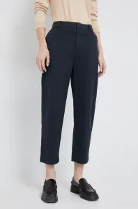 Kalhoty GAP dámské, černá barva, střih chinos, high waist #4623979
