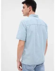Džínová košile s krátkým rukávem