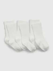 GAP Ponožky 3 páry dětské Bílá #5092360