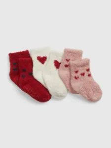 GAP Ponožky 3 páry dětské Červená #5603361