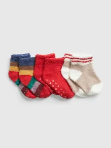 GAP Ponožky 3 páry dětské Červená #3451903