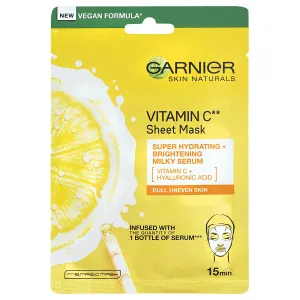 Garnier Hydratační textilní maska pro rozjasnění pleti s vitamínem C Skin Naturals 28 g