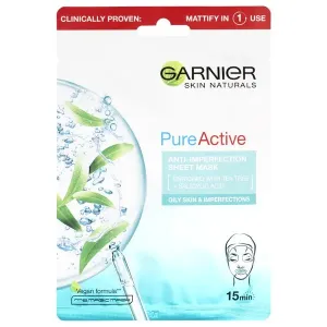 Garnier Hydratační textilní maska proti nedokonalostem obohacená o čajovník a kyselinu salicylovou Skin Naturals Pure Active 23 g