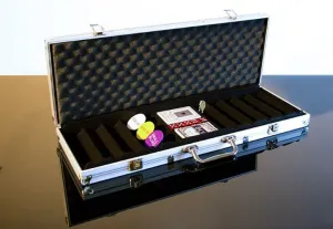 Garthen 493 Hliníkový kufr na 500 žetonů s příslušenstvím