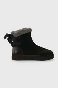 Dětské semišové zimní boty Garvalin černá barva #6056709
