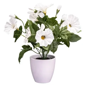 Gasper Umělá květina Petunie, bílá