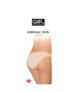 Gatta 41645 Tanga Sensual Skin Kalhotky, XL, černá