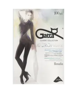 Gatta Rosalia 100 den 5-XL punčochové kalhoty, 5-XL, grafit/odc.szarego