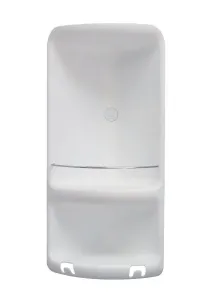 GEDY 7080 CAESAR dvoupatrová rohová polička do sprchy 22,6 x 47,3 x 16 cm, ABS plast, bílá