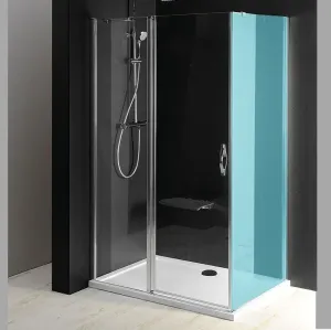 GELCO ONE sprchové dveře s pevnou částí 1000 čiré sklo GO4810