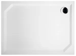 GELCO SARA sprchová vanička z litého mramoru, obdélník 100x75cm, hladká HS10075
