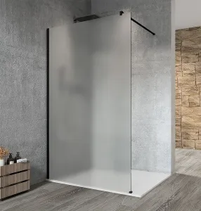 GELCO VARIO BLACK jednodílná sprchová zástěna k instalaci ke stěně, matné sklo, 700  GX1470GX1014