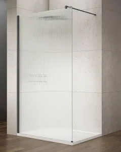 GELCO VARIO BLACK jednodílná sprchová zástěna k instalaci ke stěně, sklo nordic, 700  GX1570-06