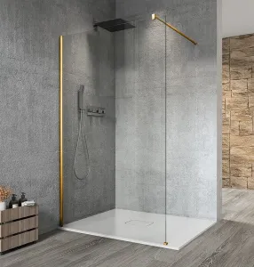 GELCO VARIO GOLD jednodílná sprchová zástěna k instalaci ke stěně, čiré sklo, 1300  GX1213GX1016