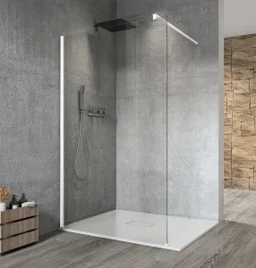 GELCO VARIO WHITE jednodílná sprchová zástěna k instalaci ke stěně, matné sklo, 700 mm GX1470GX1015