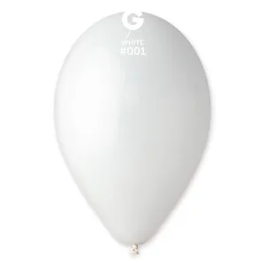 Gemar Balónek pastelový bílý 30 cm 100 ks