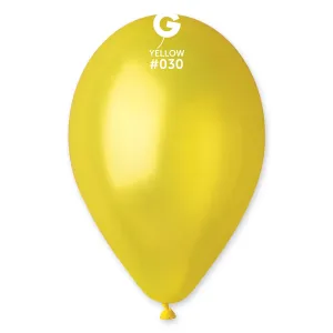 Gemar Balón metalický - žlutý 28 cm 100 ks