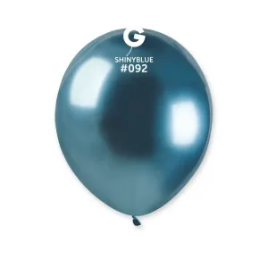 Gemar Balónek chromový - modrý 13 cm 100 ks
