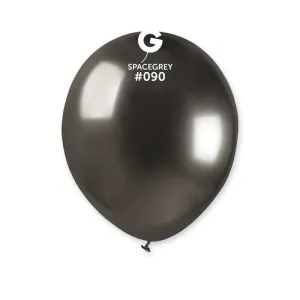 Gemar Balónek chromový - šedý 13 cm 100 ks