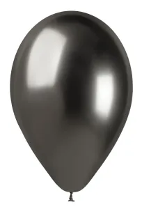 Gemar Sada chromových balonů - Šedé, 5 ks