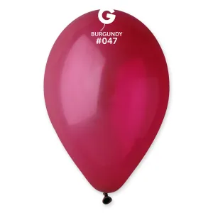 Gemar Balónek pastelový - burgundy 30 cm 100 ks