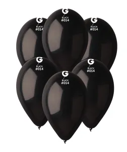 Gemar Balónek pastelový černý 30 cm 100 ks