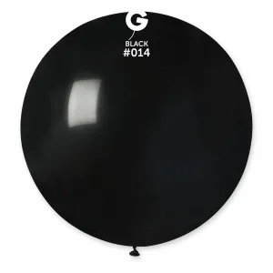 Gemar Kulatý pastelový balonek 80 cm černý 25 ks