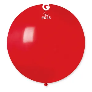 Gemar Kulatý pastelový balonek 80 cm - červený 25 ks