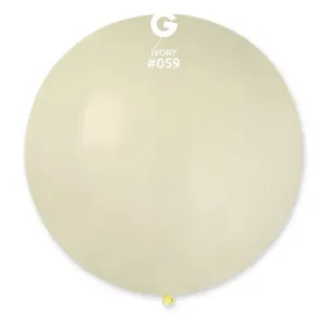 Gemar Kulatý pastelový balónek 80 cm slonová kost 25 ks