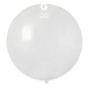 Gemar Kulatý pastelový balónek 80 cm transparentní 25 ks