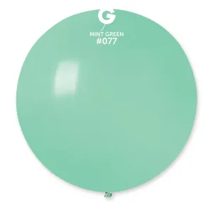 Gemar Guľatý pastelový balónik 80 cm zelená mäta 25 ks