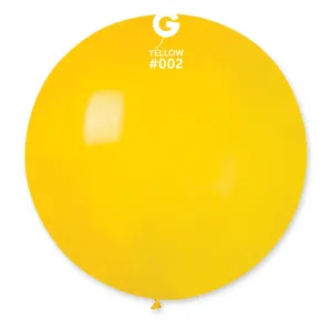 Gemar Kulatý pastelový balónek 80 cm žlutý