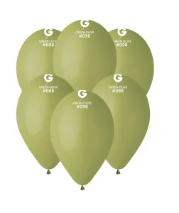 Balonky 100 ks olivová zelená - pastelová - 26 cm