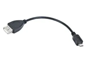 GEMBIRD Kabel USB 2.0 A-Micro B, OTG, 15cm (F/M, pro tablety a smartphone)