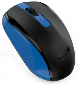 Genius Myš NX-8008S, 1200DPI, 2.4 [GHz], optická, 3tl., bezdrátová USB, modrá, 1 ks AA