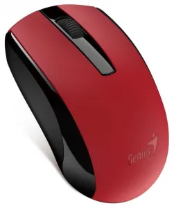 Genius Myš Eco-8100, 1600DPI, 2.4 [GHz], optická, 3tl., bezdrátová USB, červená, Intergrovaná