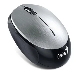 Genius Myš NX-9000BT, 1200DPI, Bluetooth, optická, 3tl., bezdrátová, stříbrná, vestavěná baterie, bluetooth