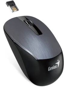 Genius Myš NX-7015, 1600DPI, 2.4 [GHz], optická, 3tl., bezdrátová USB, šedá, AA