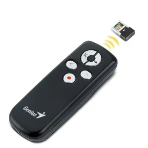 Prezenter 2.4Ghz, media pointer, USB, plug & play, černý