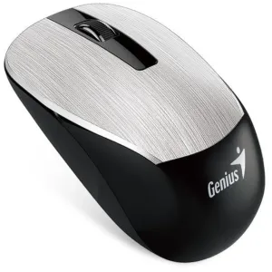 Genius Myš NX-7015, 1600DPI, 2.4 [GHz], optická, 3tl., bezdrátová USB, stříbrná, AA