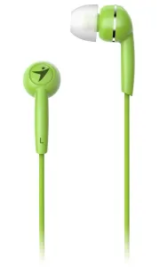 Genius HS-M320, sluchátka, bez ovládání hlasitosti, zelené, špuntová typ 3.5 mm jack