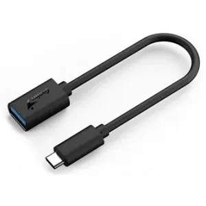 USB redukce, (3.0), USB C samec - USB A samice, černá, Genius USB 3.0, až 5Gbps #3800008
