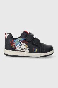 Dětské kožené sneakers boty Geox x Disney tmavomodrá barva