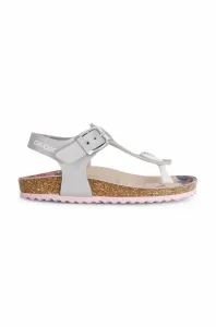 Dětské sandály Geox stříbrná barva #6165310