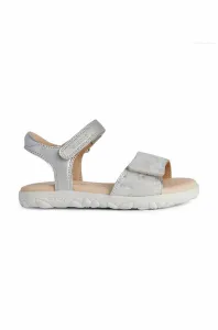 Dětské sandály Geox stříbrná barva #1989882