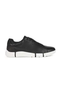 Semišové sneakers boty Geox U ADACTER černá barva #3849182