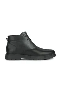 Kožené boty Geox Spherica Ec1 pánské, černá barva #2047620